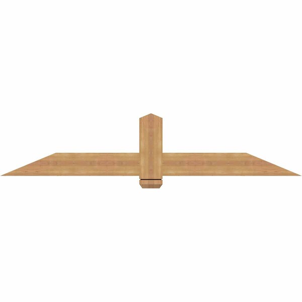 Ekena Millwork Eugene Smooth Timber Gable Bracket, Western Red Cedar, 72"W x 15"H x 1 1/2"D x 5 1/2"F, 5/12 Pitch GBW072X15X0206EUG00SWR - main